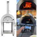 Hyxion gas and wood fired stainless steel pizza oven for outdoor